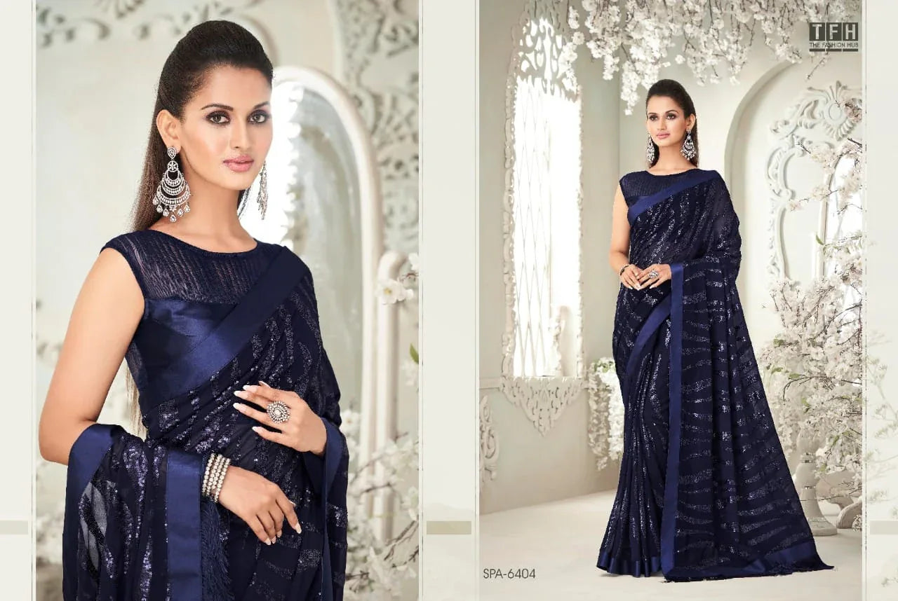 TFH Sparkle Vol 2 Party Wear Designer Sarees Anant Tex Exports Private Limited