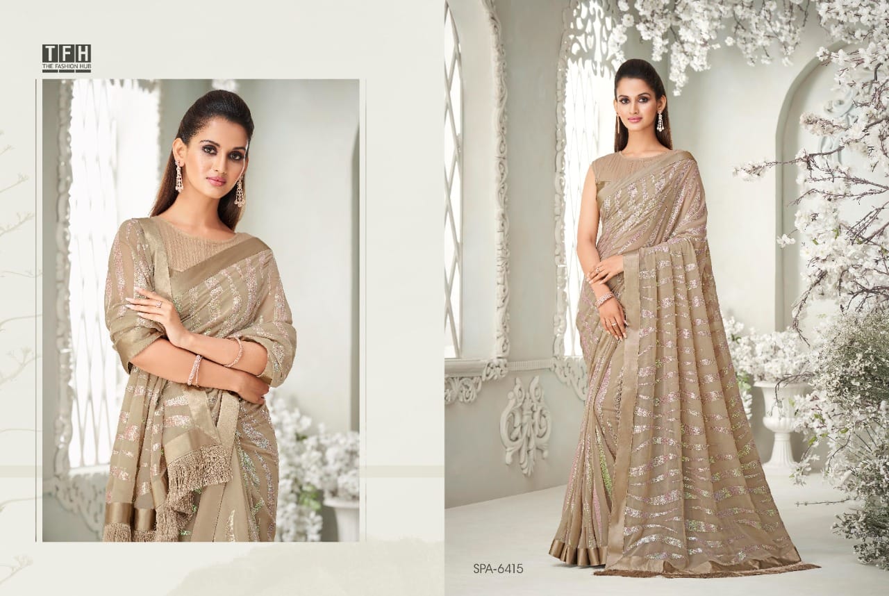 TFH Sparkle Vol 2 Party Wear Designer Sarees Anant Tex Exports Private Limited