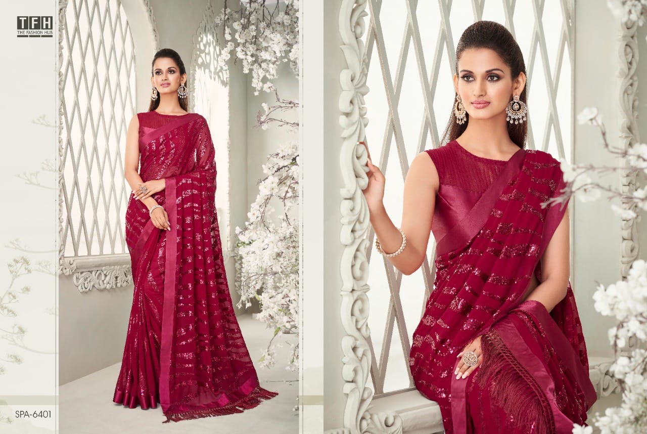 TFH Sparkle Vol 2 Party Wear Designer Sarees Anant Tex Exports Private Limited