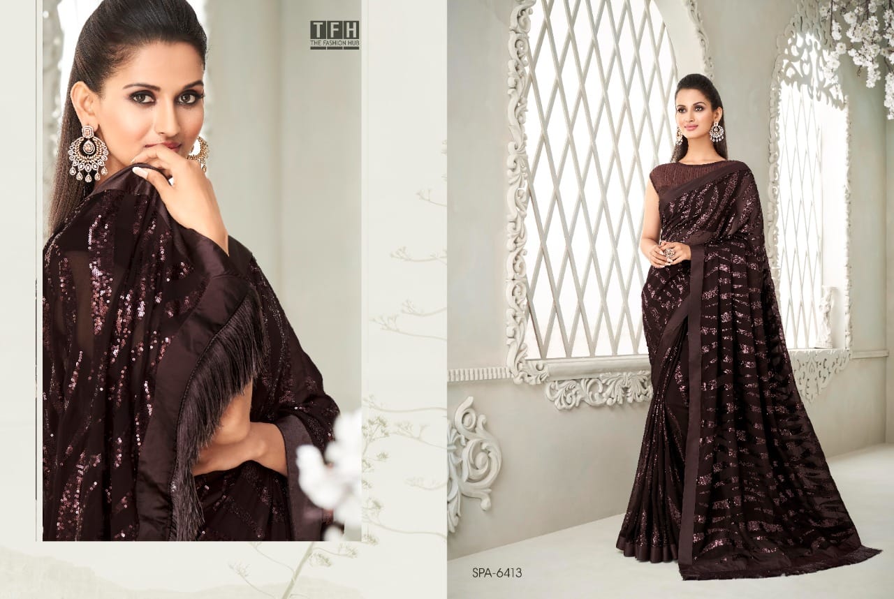 TFH Sparkle Vol 2 Party Wear Designer Sarees Anant Tex Exports Private Limited