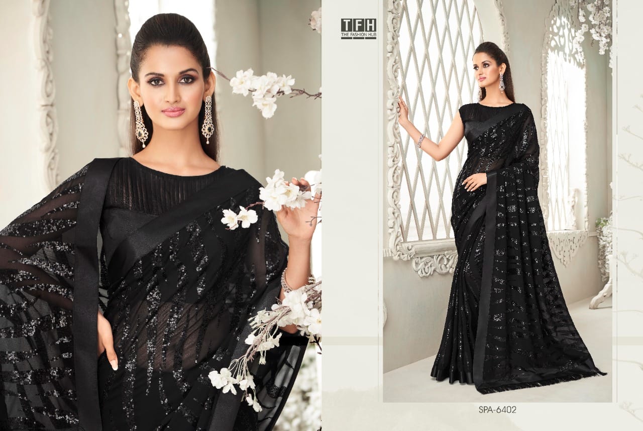 TFH Sparkle Vol 2 Party Wear Designer Sarees Anant Tex Exports Private Limited