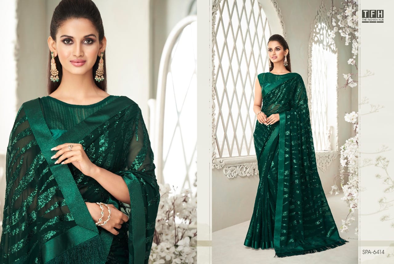 TFH Sparkle Vol 2 Party Wear Designer Sarees Anant Tex Exports Private Limited