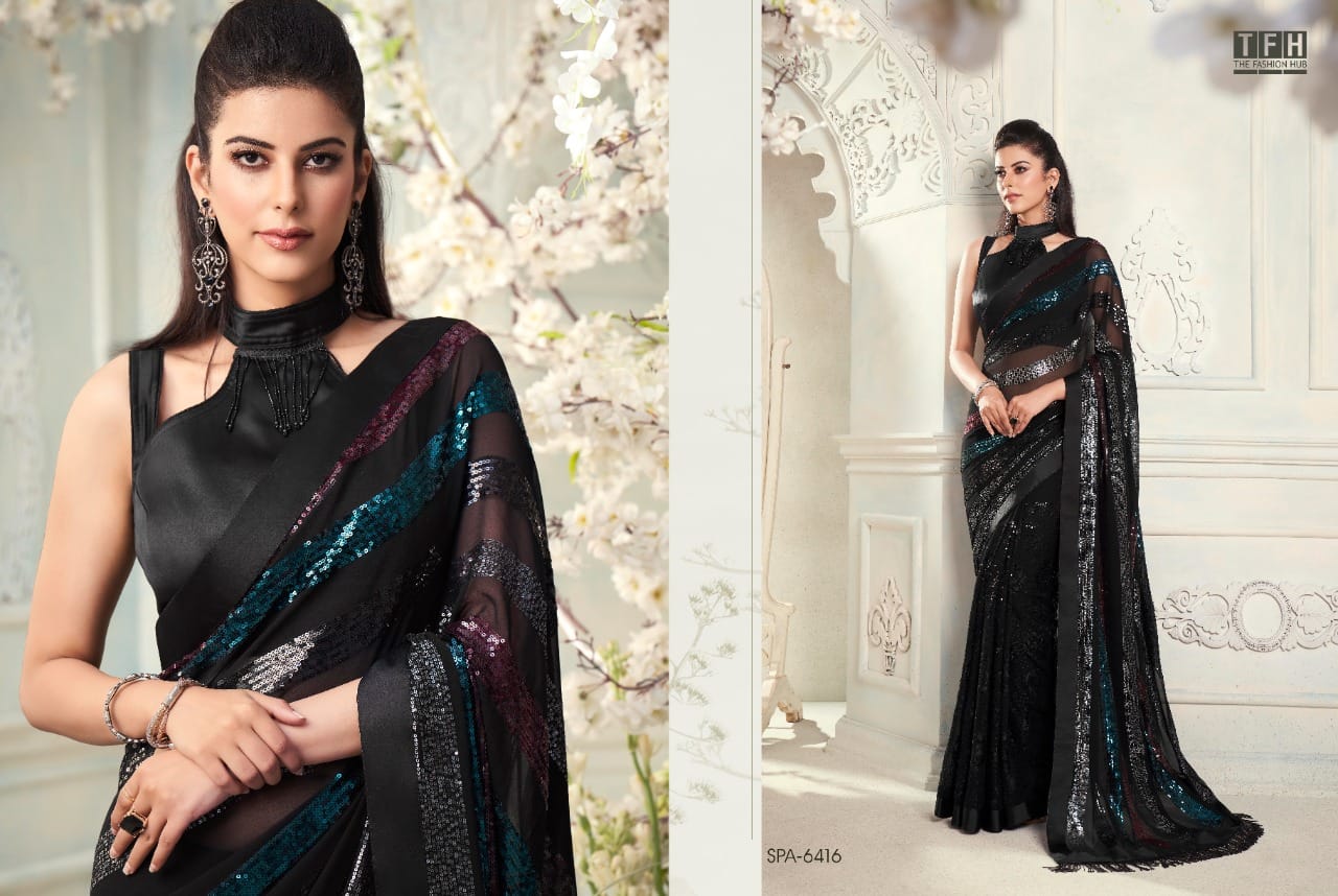 TFH Sparkle Vol 2 Party Wear Designer Sarees Anant Tex Exports Private Limited