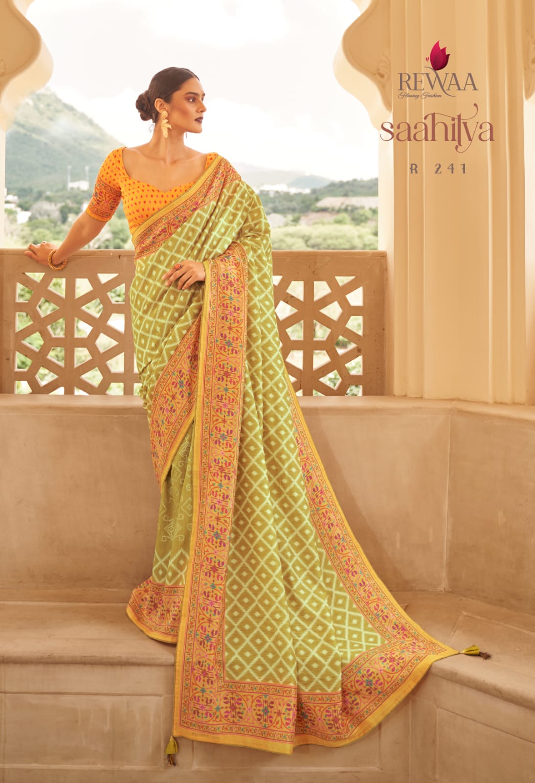 Rewaa Saahitya R -239 To R-247 Series Designer Saree Silk Designer Party Wear Saree Anant Tex Exports Private Limited