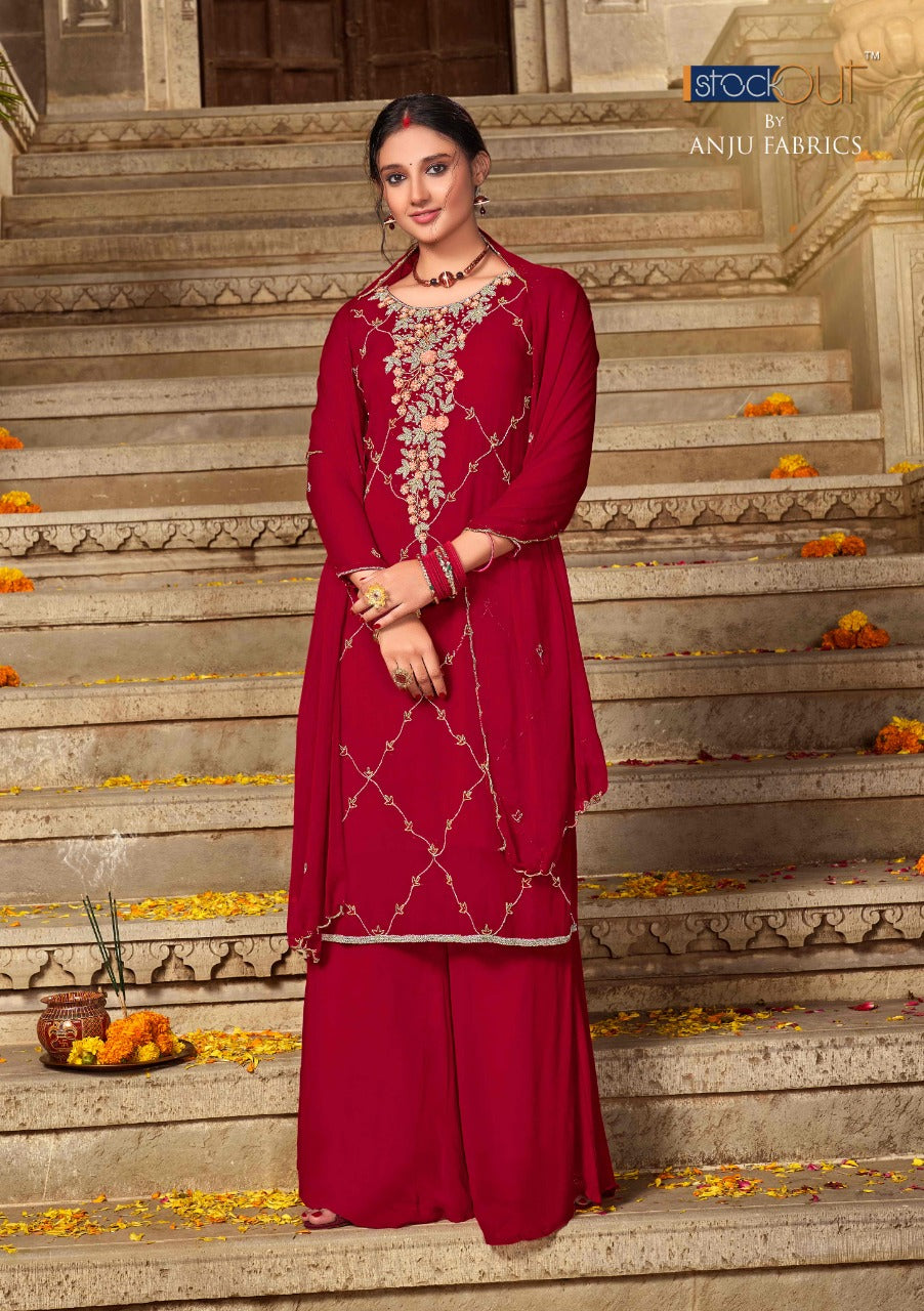 Anju Fabrics Sindoor Viscose Readymade Suit Anant Tex Exports Private Limited