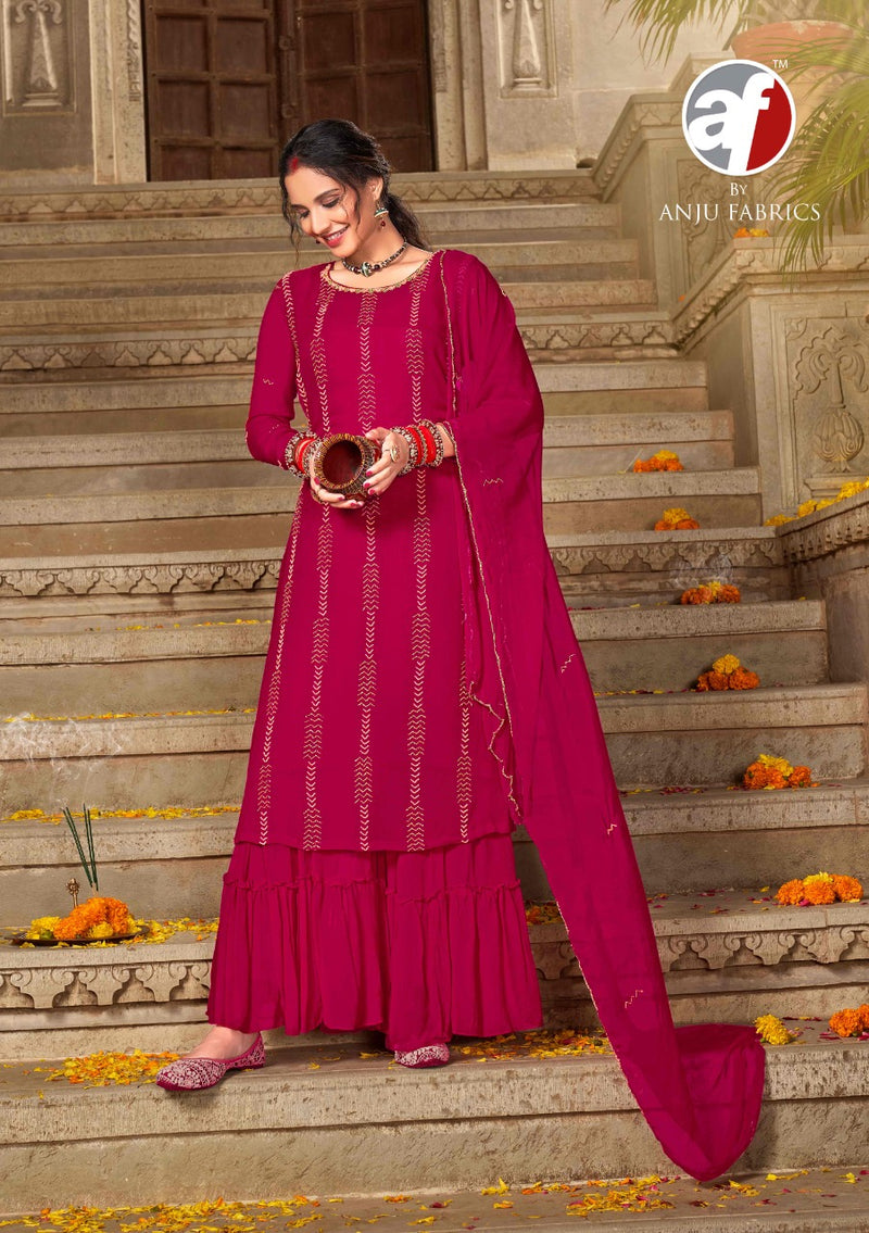 Anju Fabrics Sindoor Viscose Readymade Suit Anant Tex Exports Private Limited