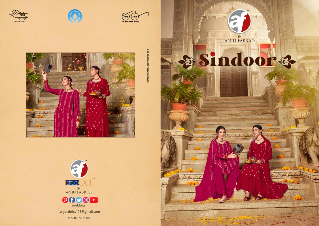 Anju Fabrics Sindoor Viscose Readymade Suit Anant Tex Exports Private Limited