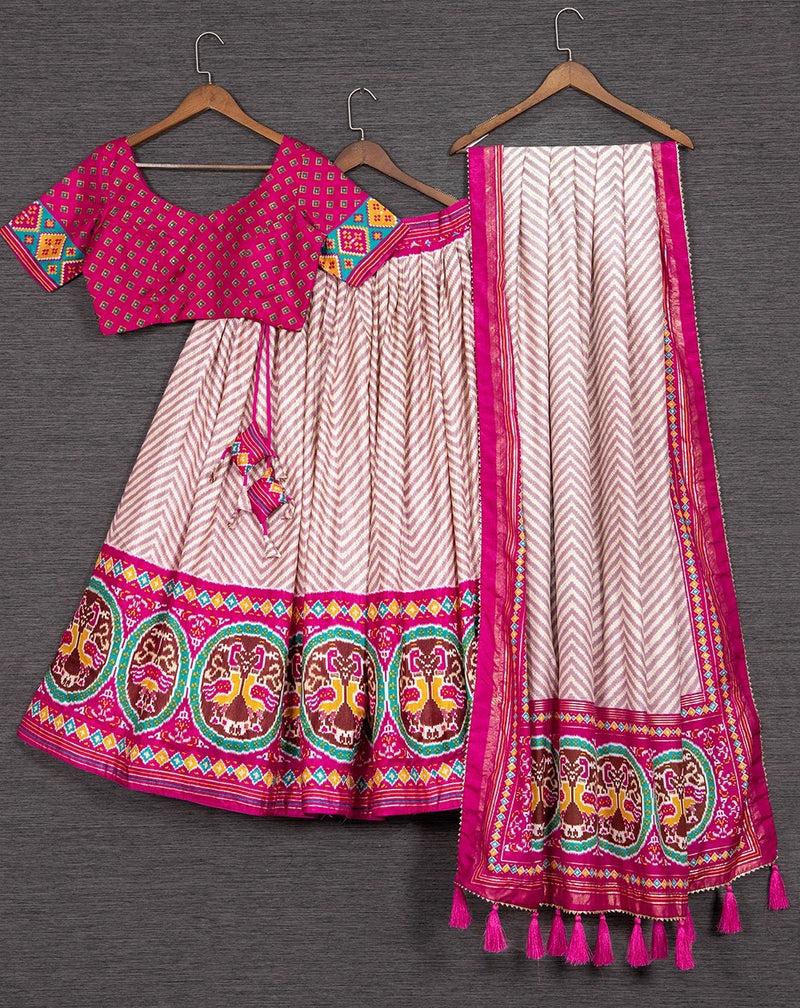 Navratri Dola Silk Lehenga Anant Tex Exports Private Limited