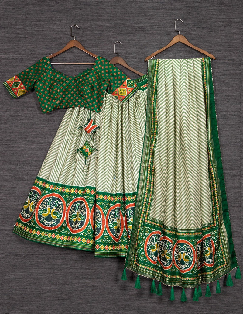 Navratri Dola Silk Lehenga Anant Tex Exports Private Limited