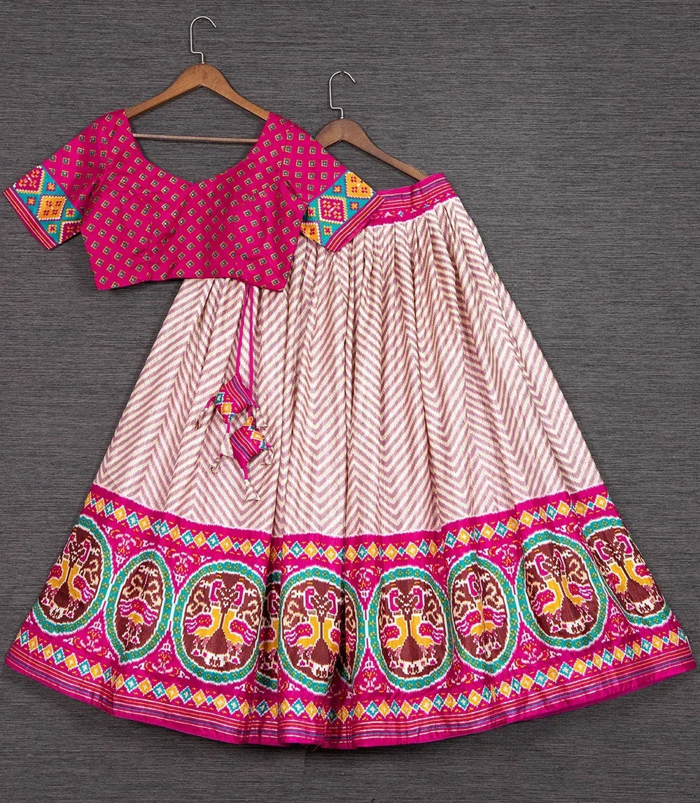 Navratri Dola Silk Lehenga Anant Tex Exports Private Limited