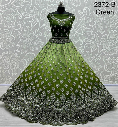 Designer Wedding Mirror Work Lehenga Choli 2372 Anant Tex Exports Private Limited