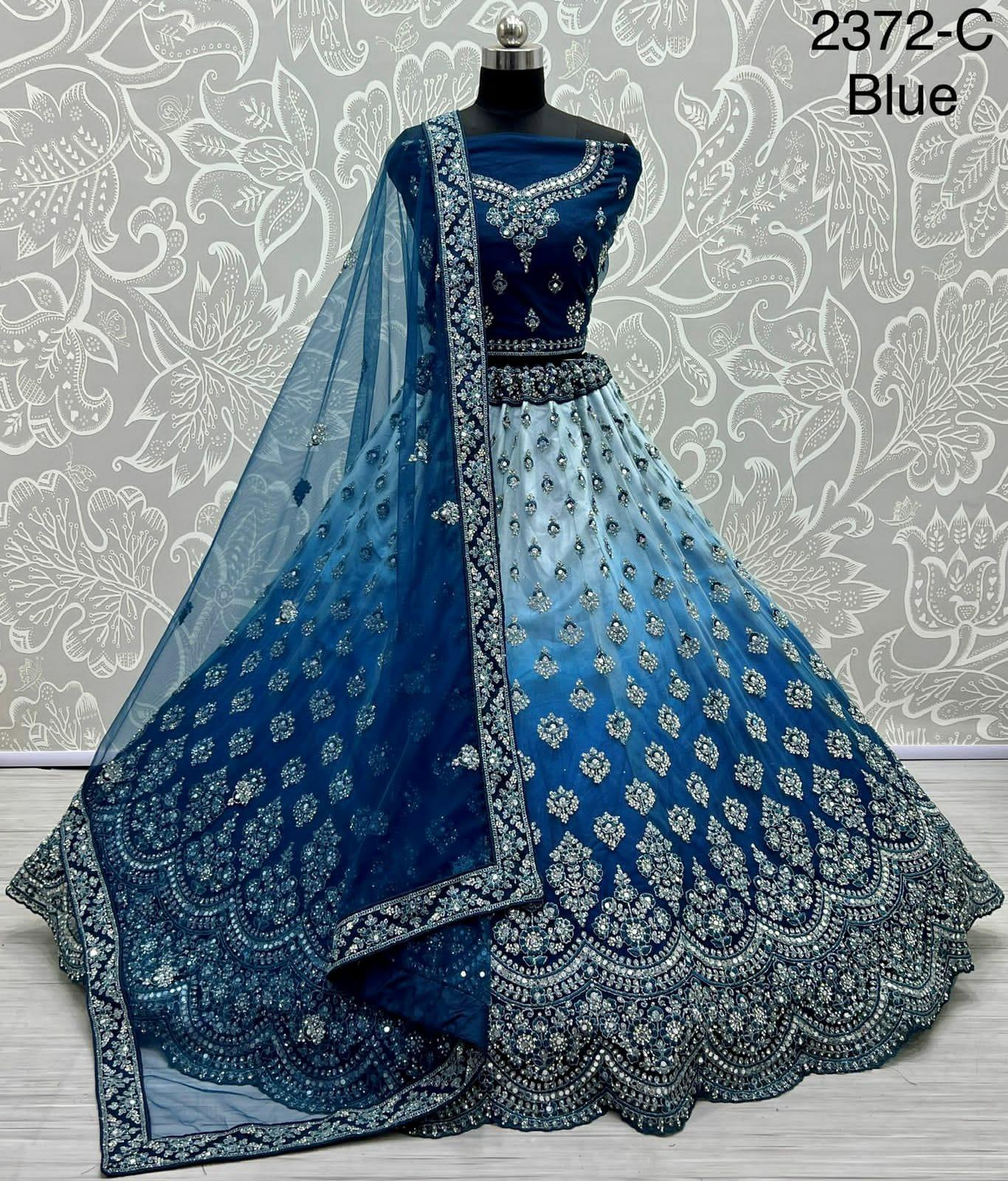 Designer Wedding Mirror Work Lehenga Choli 2372 Anant Tex Exports Private Limited