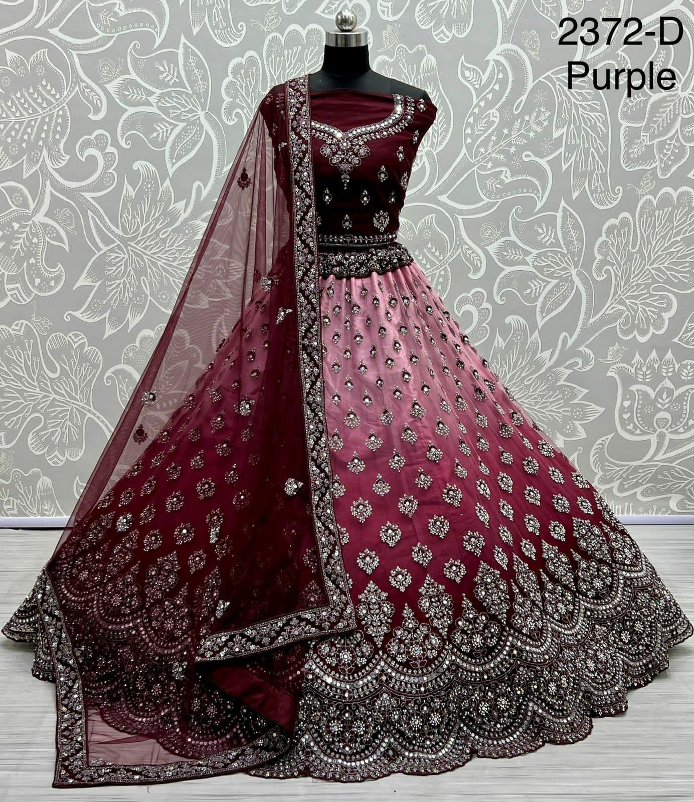 Designer Wedding Mirror Work Lehenga Choli 2372 Anant Tex Exports Private Limited