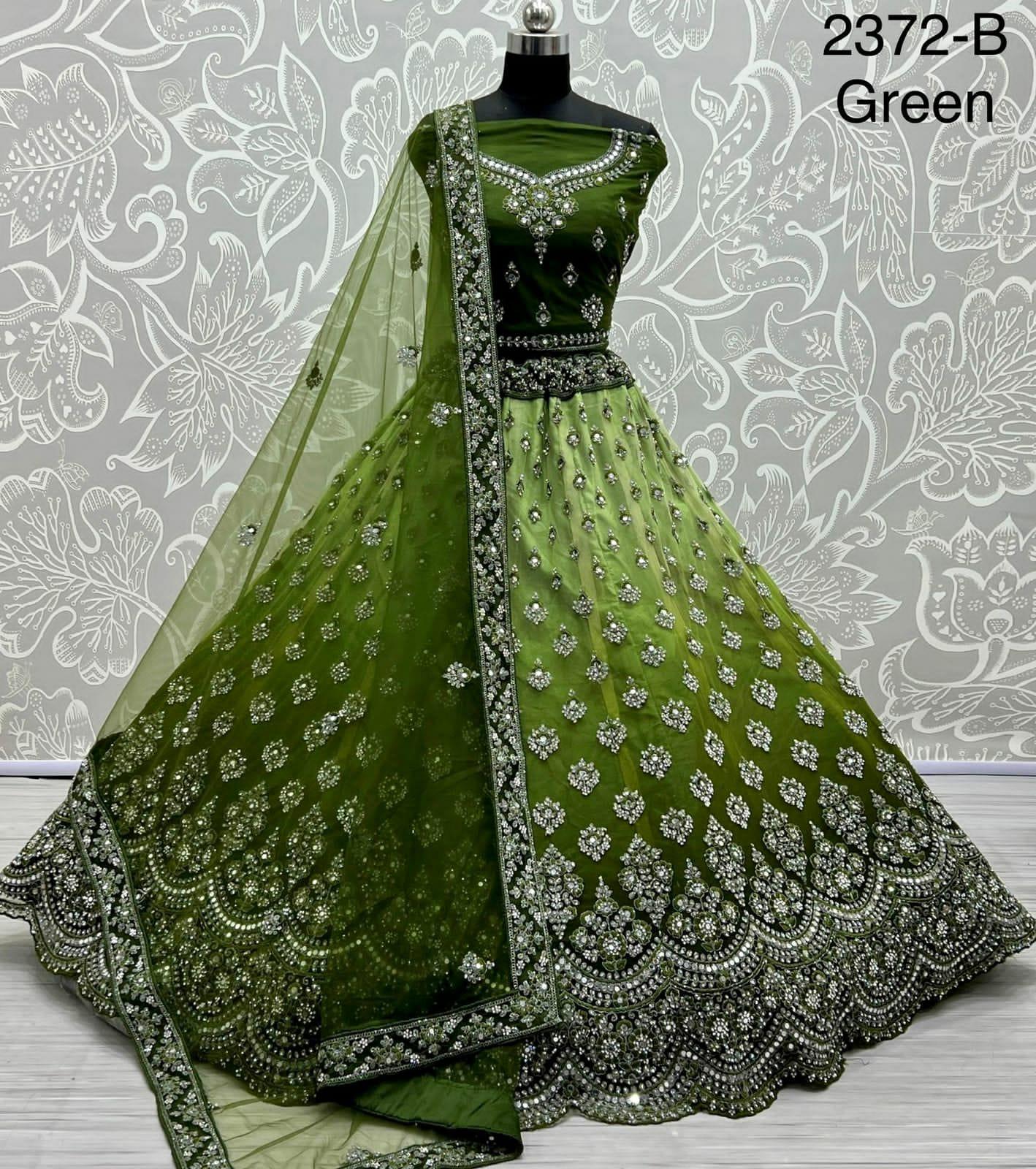 Designer Wedding Mirror Work Lehenga Choli 2372 Anant Tex Exports Private Limited