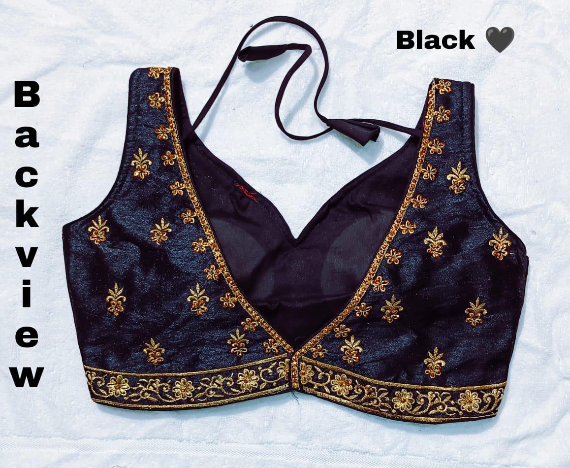 Readymade Heavy Embroidery Design Phantom Silk Blouse Anant Tex Exports Private Limited