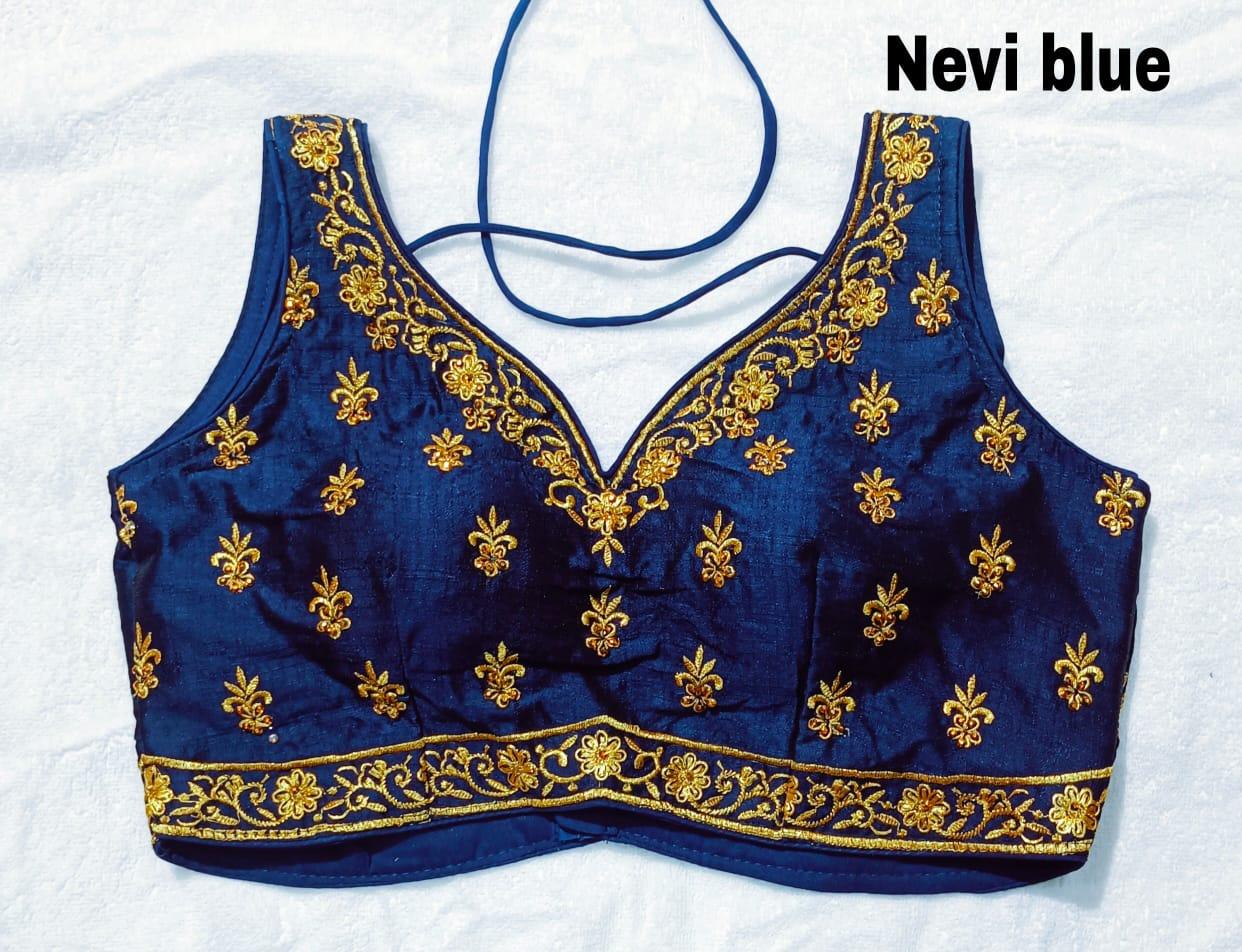 Readymade Heavy Embroidery Design Phantom Silk Blouse Anant Tex Exports Private Limited