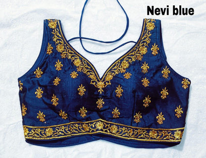 Readymade Heavy Embroidery Design Phantom Silk Blouse Anant Tex Exports Private Limited