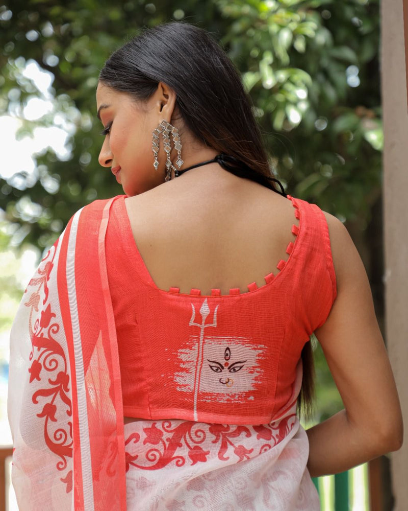 Devika  Plain Linen Saree Anant Tex Exports Private Limited