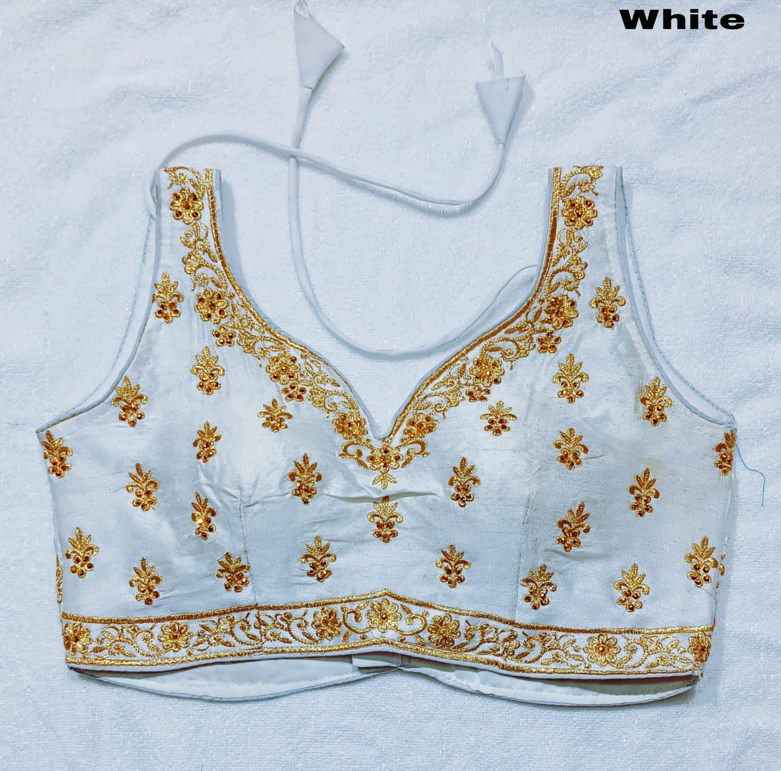 Readymade Heavy Embroidery Design Phantom Silk Blouse Anant Tex Exports Private Limited