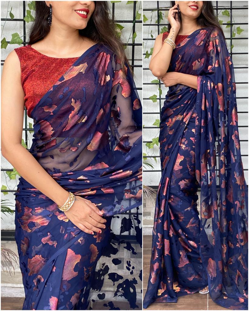 Navratri &amp; Diwali Special Brasso Saree Anant Tex Exports Private Limited