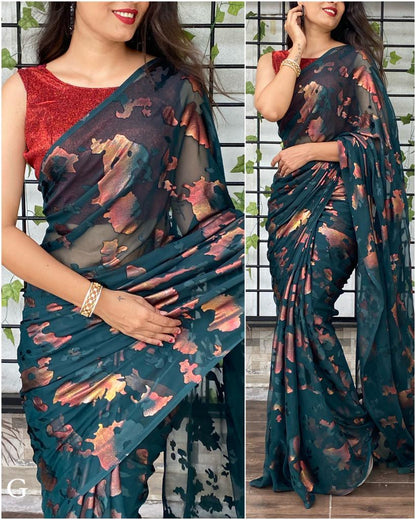 Navratri &amp; Diwali Special Brasso Saree Anant Tex Exports Private Limited
