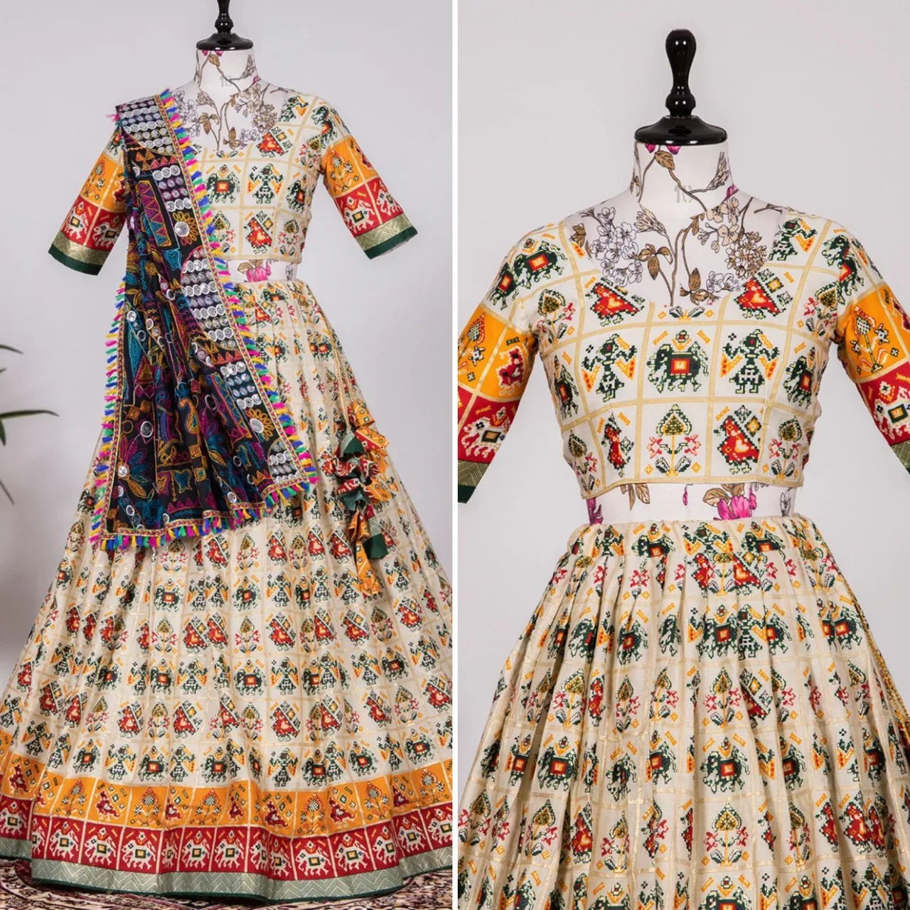 Navratri Special Traditional Patola Lehenga choli Anant Tex Exports Private Limited