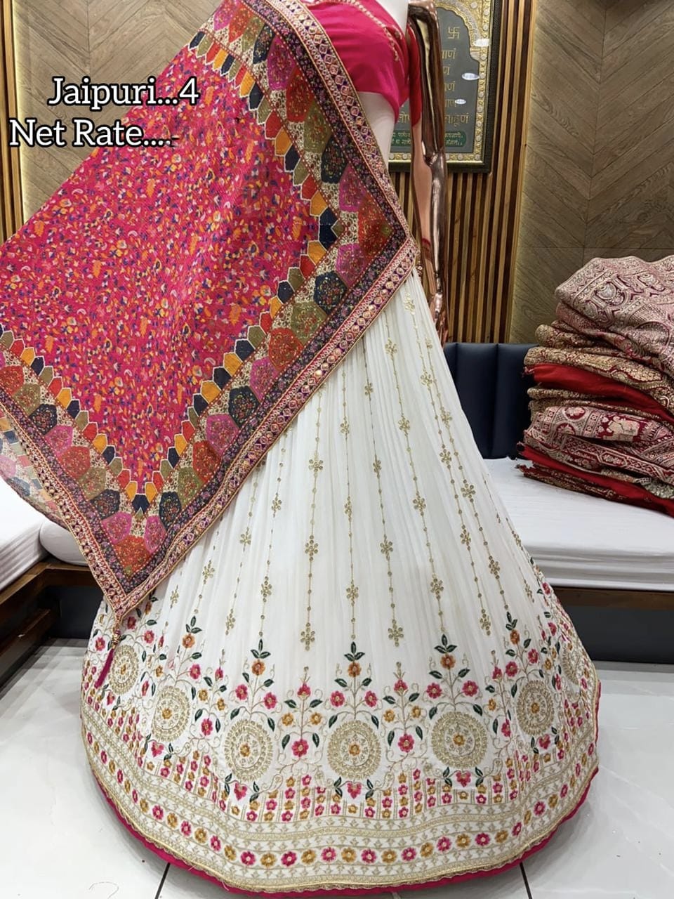 Rajasthani Traditional Jaipuri Roop Sukun Designer Lehenga Choli Anant Tex Exports Private Limited