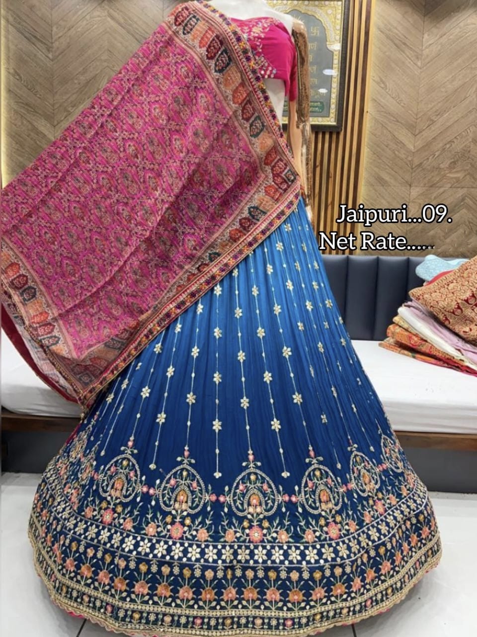 Rajasthani Traditional Jaipuri Roop Sukun Designer Lehenga Choli Anant Tex Exports Private Limited