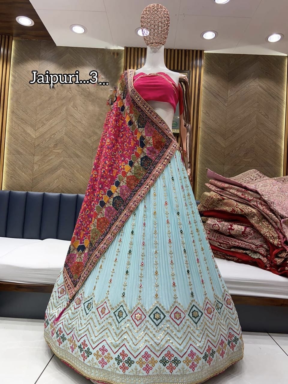Rajasthani Traditional Jaipuri Roop Sukun Designer Lehenga Choli Anant Tex Exports Private Limited
