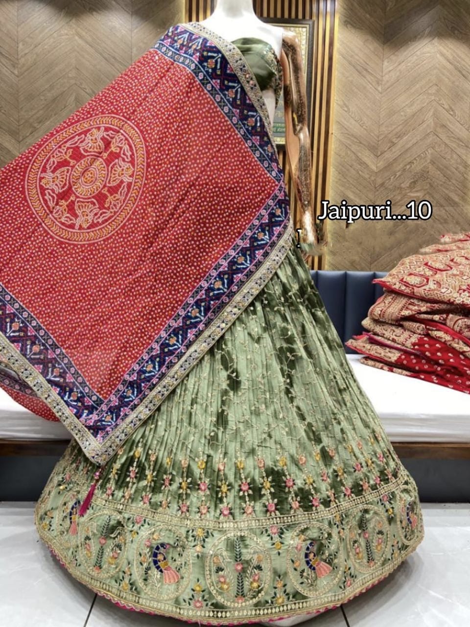 Rajasthani Traditional Jaipuri Roop Sukun Designer Lehenga Choli Anant Tex Exports Private Limited