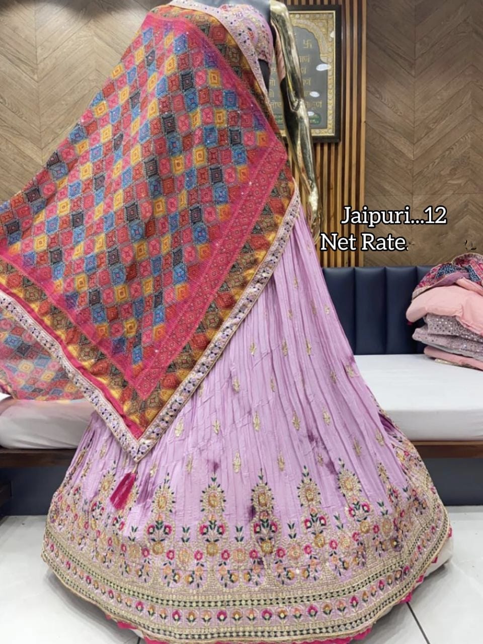 Rajasthani Traditional Jaipuri Roop Sukun Designer Lehenga Choli Anant Tex Exports Private Limited