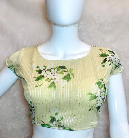 Party Wear Readymade Digital Print Sequence Blouse Anant Tex Exports Private Limited