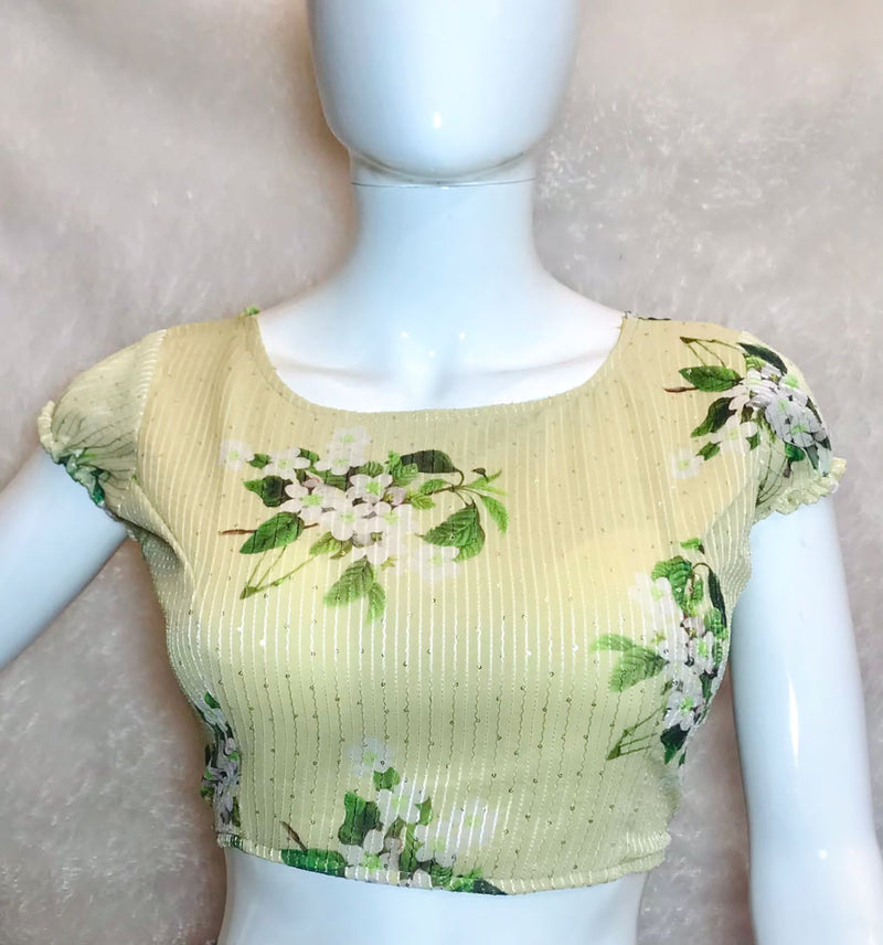 Party Wear Readymade Digital Print Sequence Blouse Anant Tex Exports Private Limited