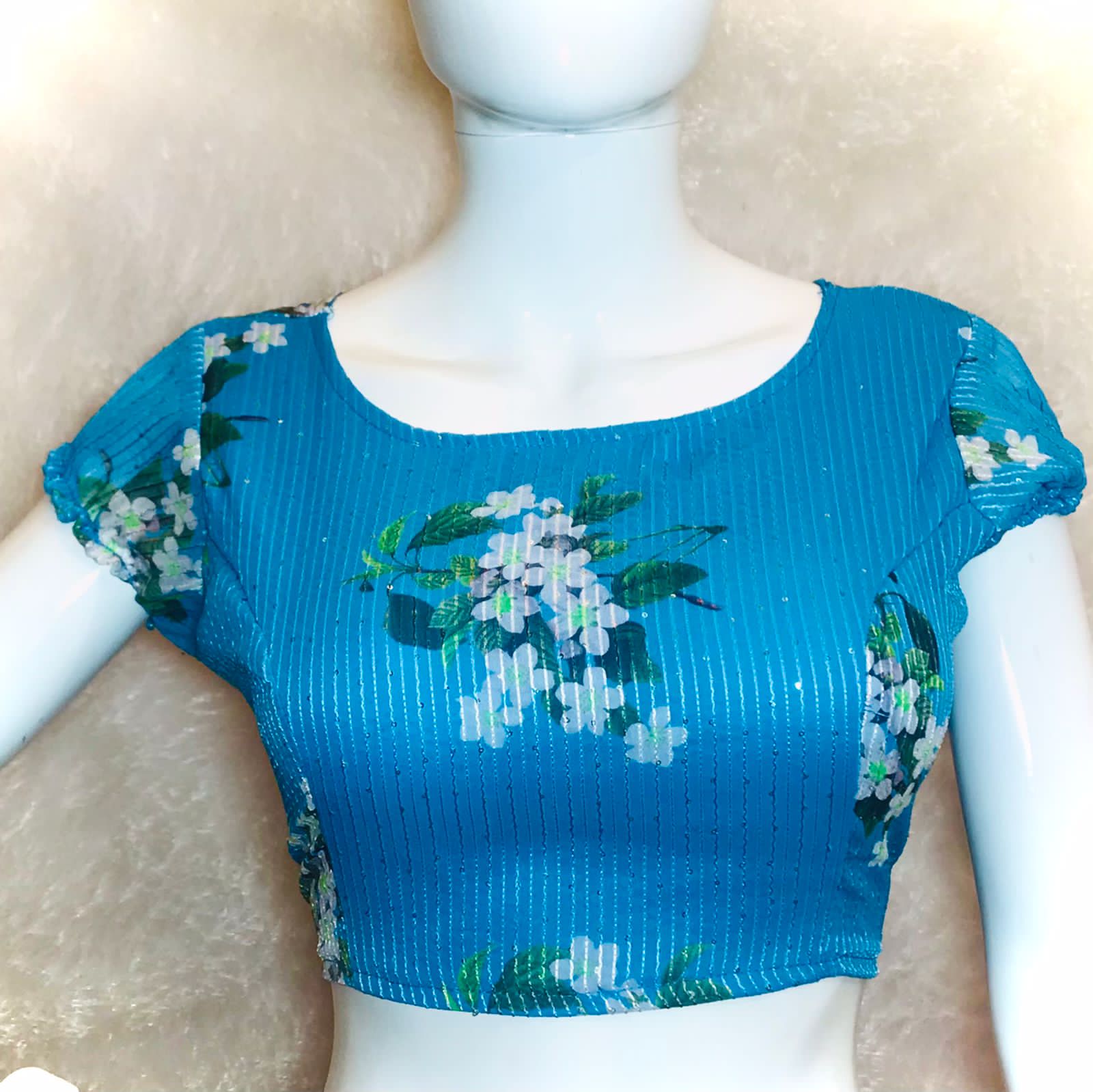 Party Wear Readymade Digital Print Sequence Blouse Anant Tex Exports Private Limited