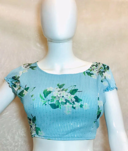 Party Wear Readymade Digital Print Sequence Blouse Anant Tex Exports Private Limited