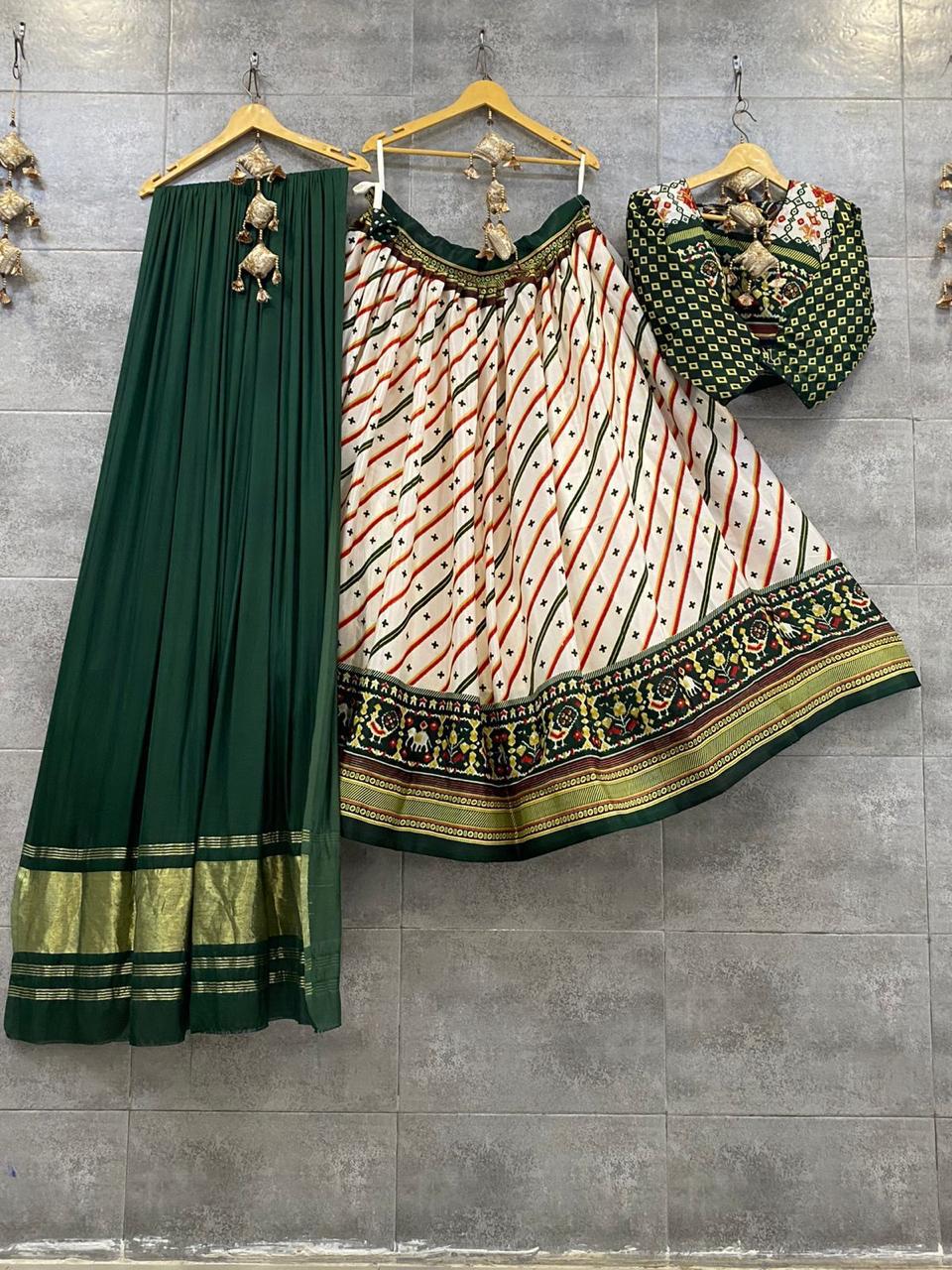 Navratri Special Traditional Crape Silk Lehenga choli Anant Tex Exports Private Limited