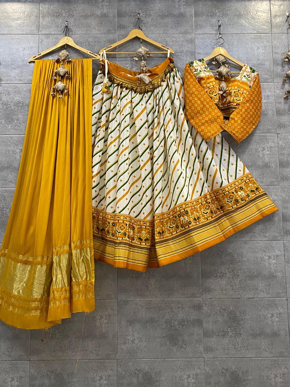 Navratri Special Traditional Crape Silk Lehenga choli Anant Tex Exports Private Limited