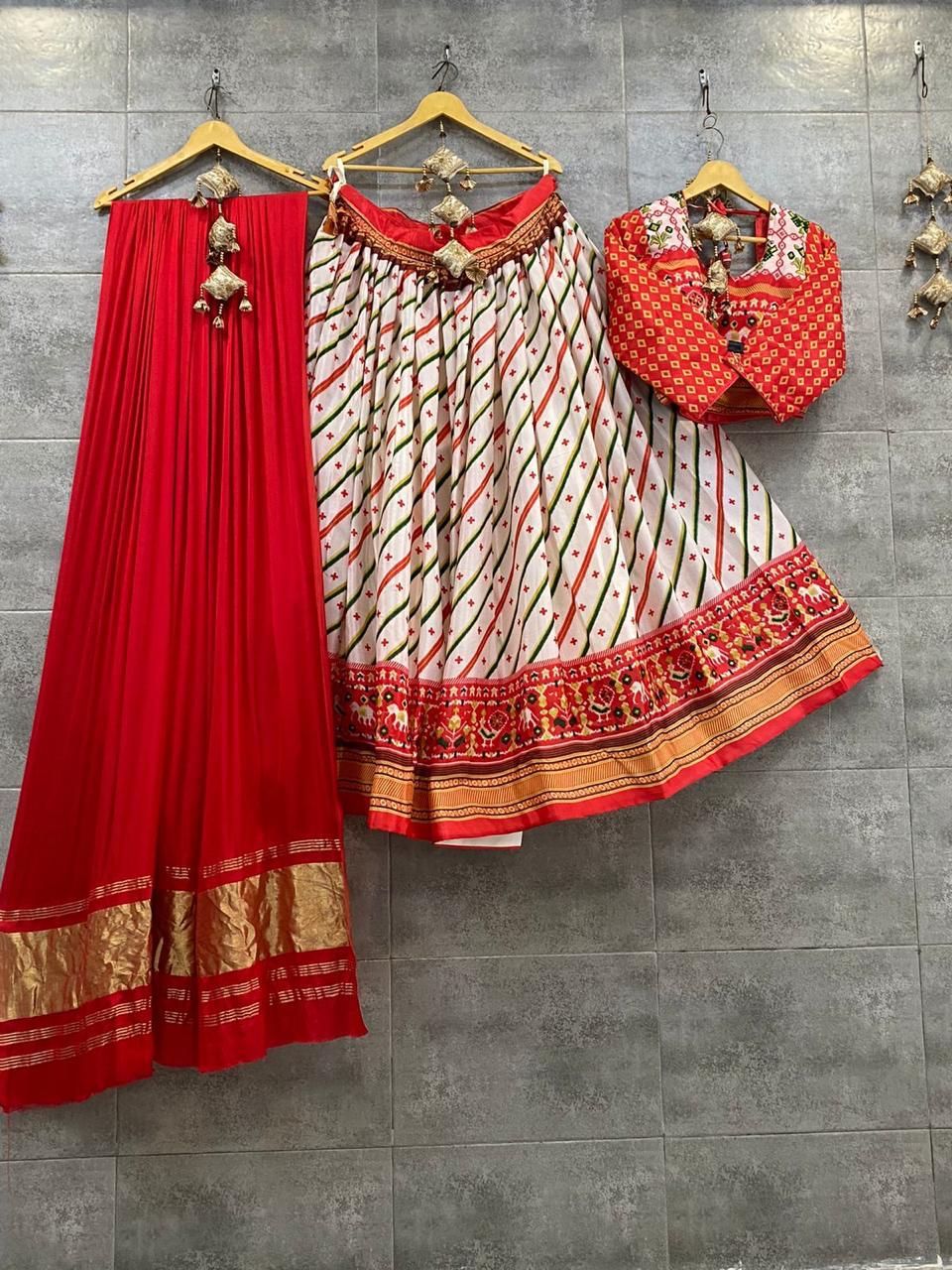 Navratri Special Traditional Crape Silk Lehenga choli Anant Tex Exports Private Limited