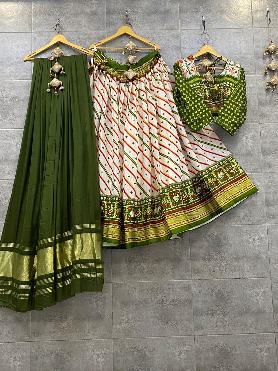 Navratri Special Traditional Crape Silk Lehenga choli Anant Tex Exports Private Limited