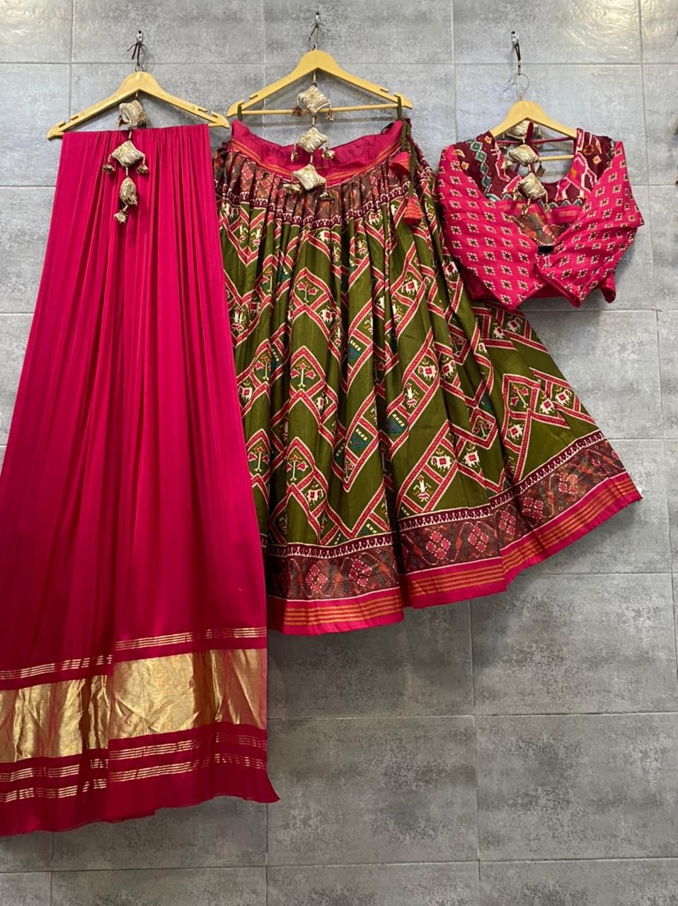 Navratri Special Traditional Crape Silk Lehenga choli Anant Tex Exports Private Limited