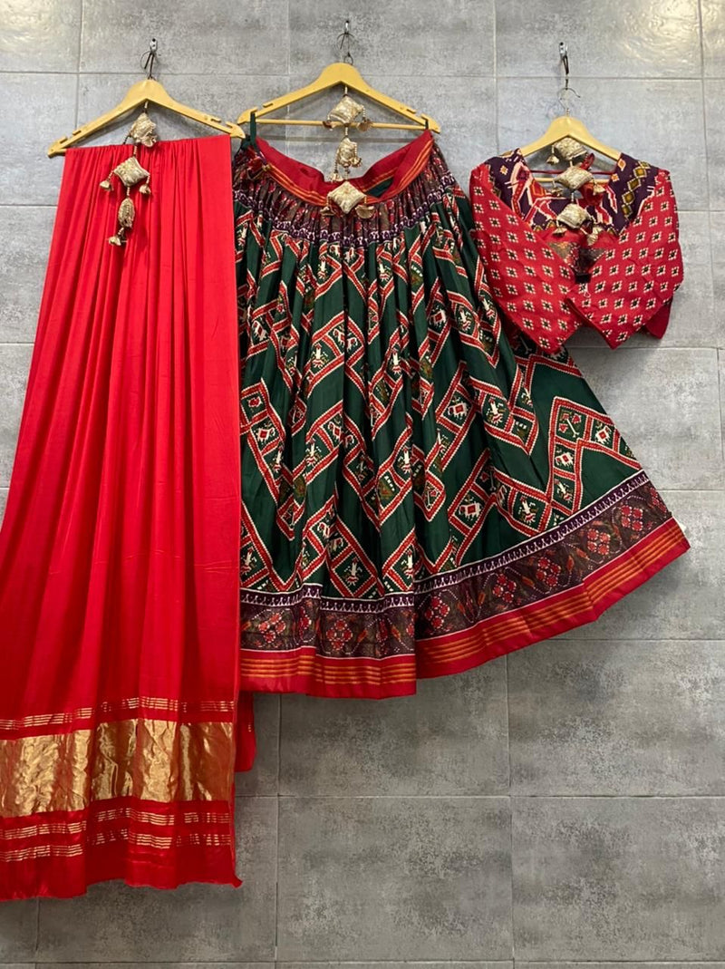 Navratri Special Traditional Crape Silk Lehenga choli Anant Tex Exports Private Limited