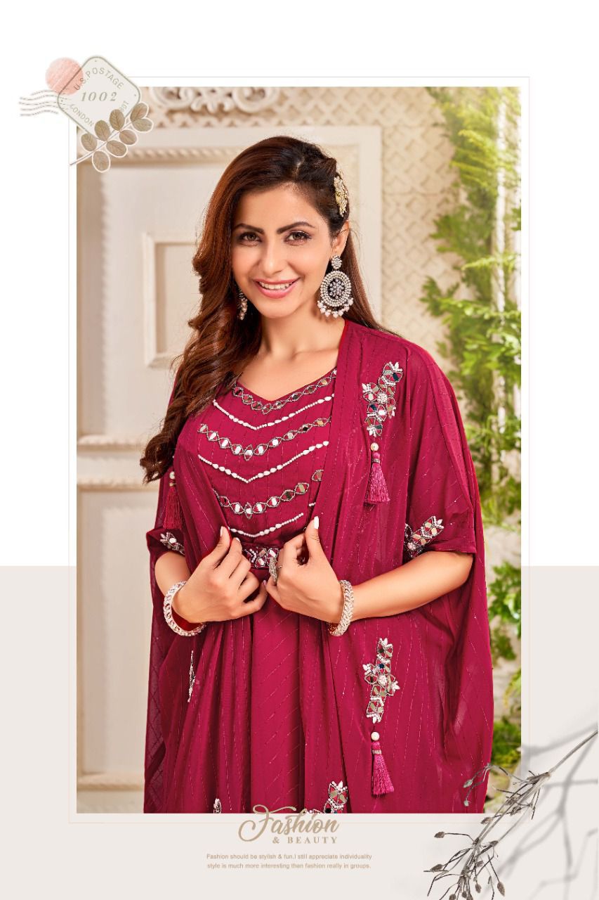 M And M Arzoie Vol 2 Designer Indo Western Style Readymade Collection Anant Tex Exports Private Limited