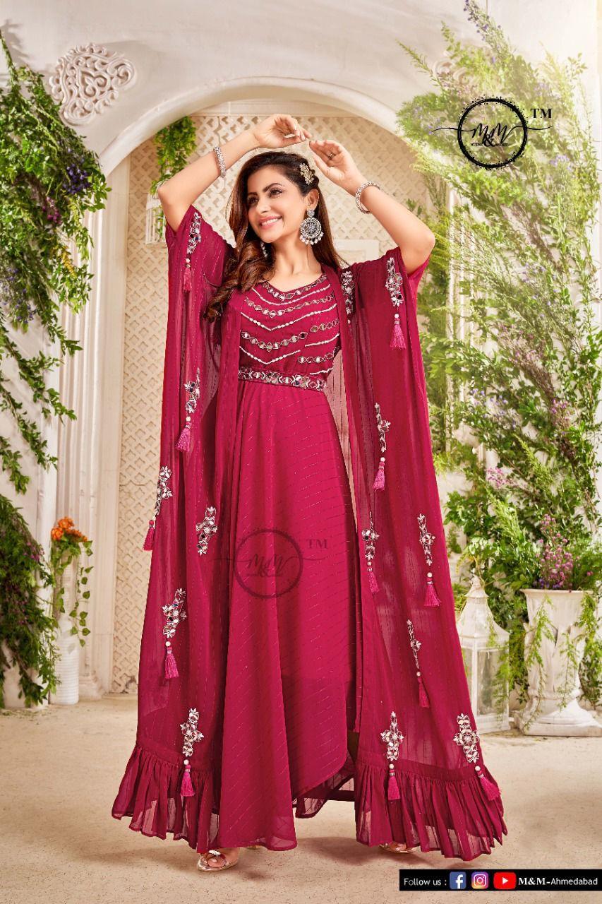 M And M Arzoie Vol 2 Designer Indo Western Style Readymade Collection Anant Tex Exports Private Limited