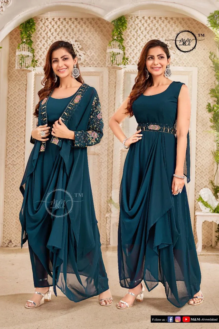 M And M Arzoie Vol 2 Designer Indo Western Style Readymade Collection Anant Tex Exports Private Limited