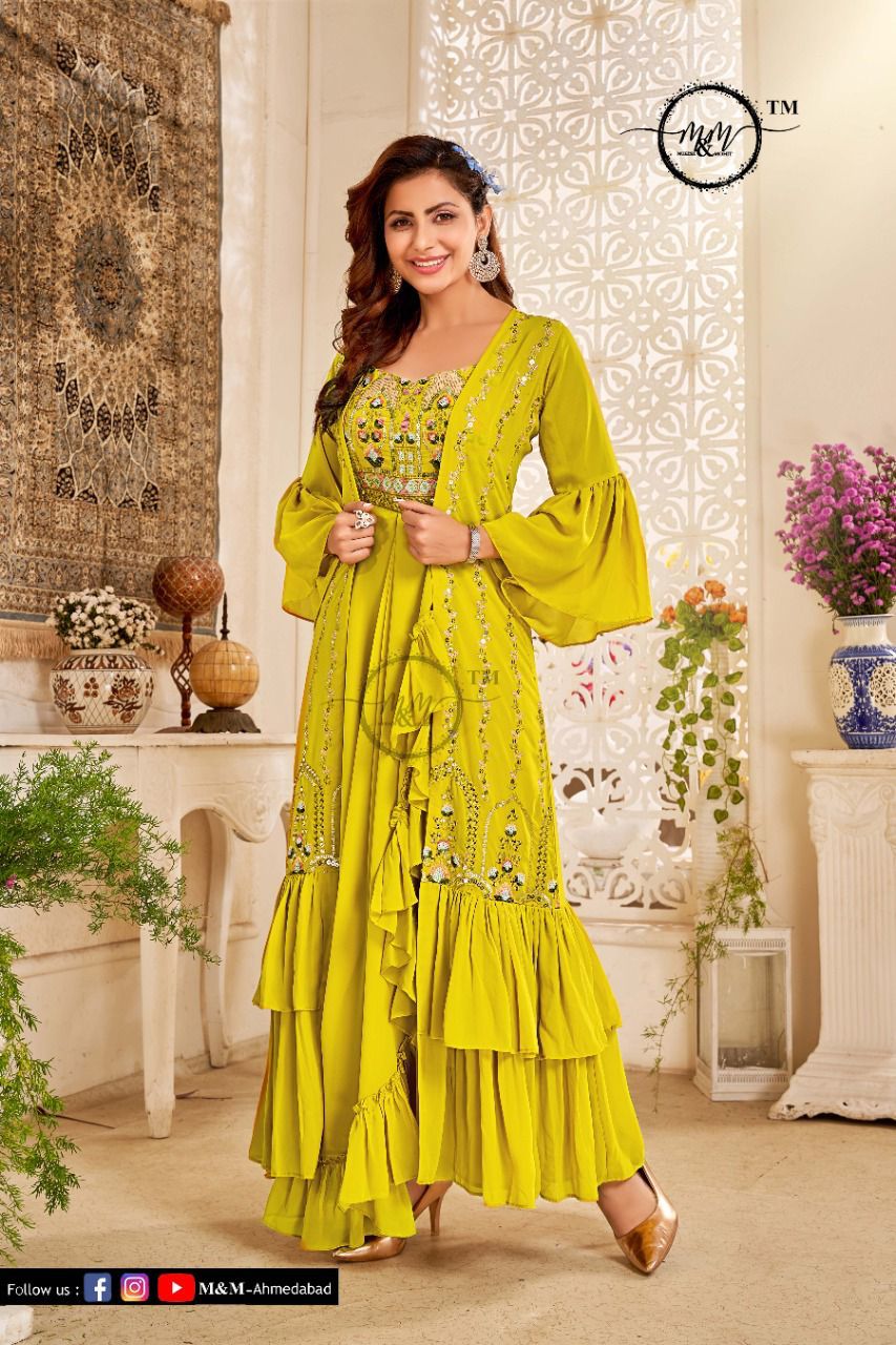 M And M Arzoie Vol 2 Designer Indo Western Style Readymade Collection Anant Tex Exports Private Limited