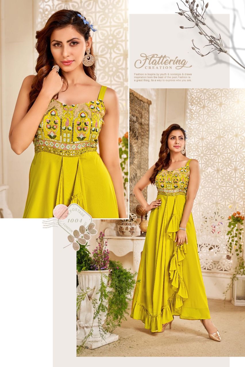 M And M Arzoie Vol 2 Designer Indo Western Style Readymade Collection Anant Tex Exports Private Limited