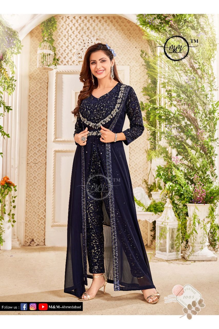M And M Arzoie Vol 2 Designer Indo Western Style Readymade Collection Anant Tex Exports Private Limited
