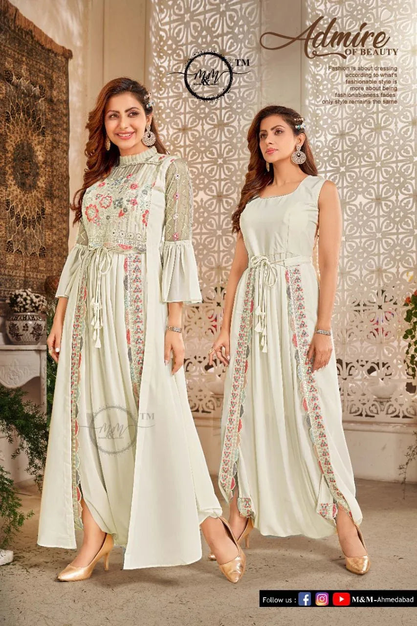 M And M Arzoie Vol 2 Designer Indo Western Style Readymade Collection Anant Tex Exports Private Limited