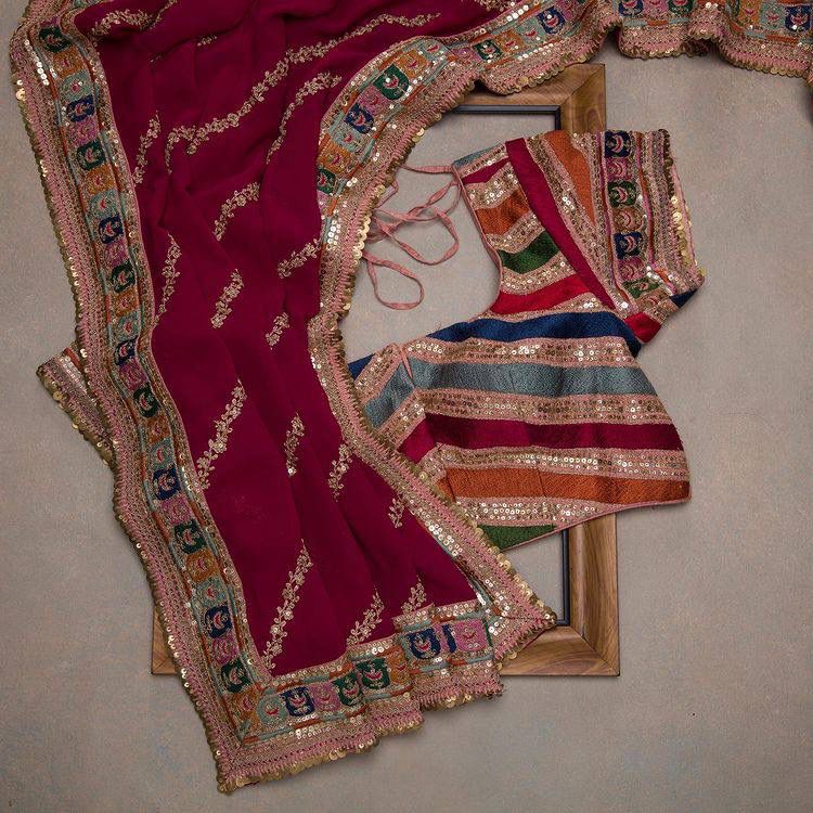 Designer Partywear Multiple Sequence Saree Anant Tex Exports Private Limited