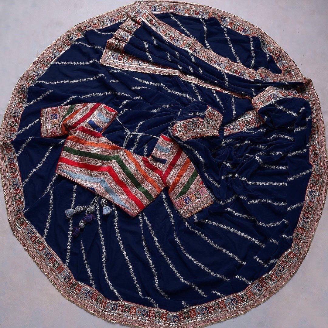 Designer Partywear Multiple Sequence Saree Anant Tex Exports Private Limited